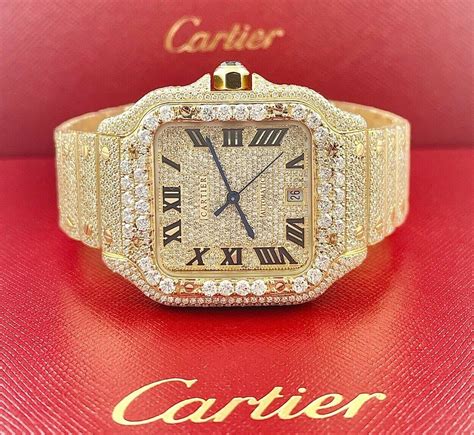 cartier watch silver and gold|cartier gold watch with diamonds.